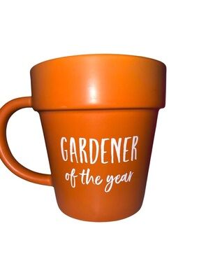 Gardener of the Year Orange Ceramic Mug - Unbranded